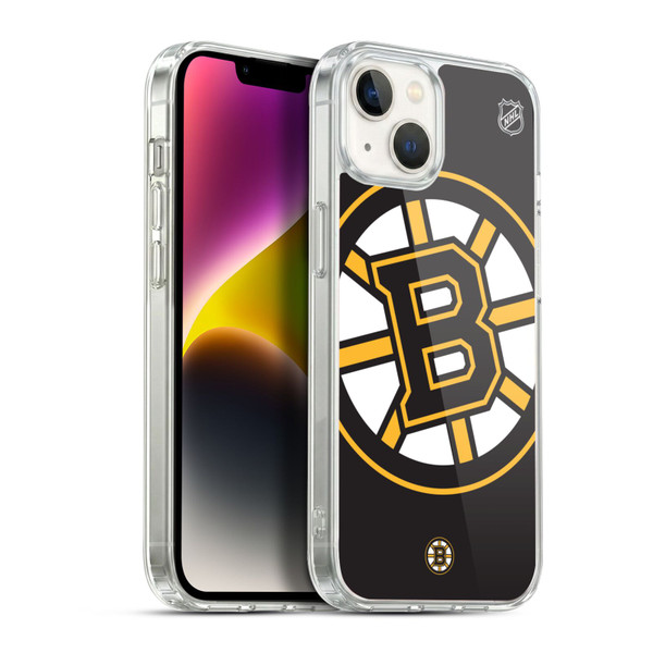 NHL Boston Bruins Oversized Soft Gel Case for Apple iPhone 14 Plus & MagSafe