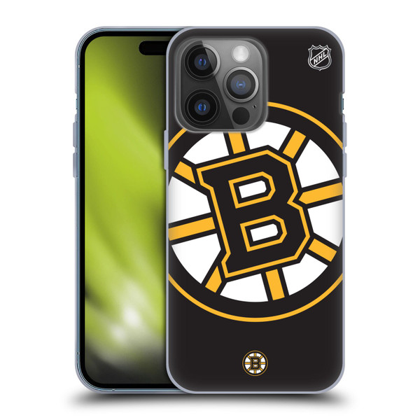 NHL Boston Bruins Oversized Soft Gel Case for Apple iPhone 14 Pro