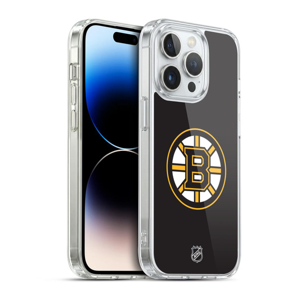 NHL Boston Bruins Plain Soft Gel Case for Apple iPhone 14 Pro & MagSafe