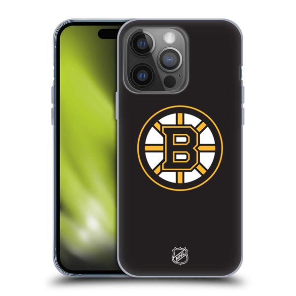 NHL Boston Bruins Plain Soft Gel Case for Apple iPhone 14 Pro