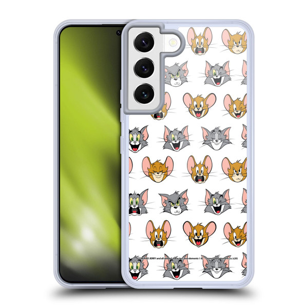 Tom and Jerry Patterns Expressions Soft Gel Case for Samsung Galaxy S22 5G