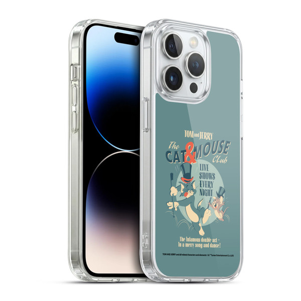 Tom and Jerry Retro Cat & Mouse Club Soft Gel Case for Apple iPhone 14 Pro & MagSafe
