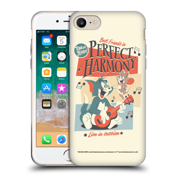 Tom and Jerry Retro Perfect Harmony Soft Gel Case for Apple iPhone 7 / 8 / SE 2020 & 2022