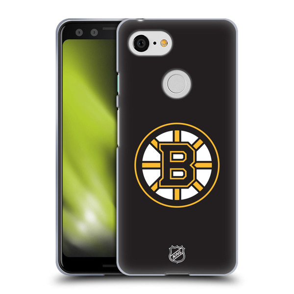 NHL Boston Bruins Plain Soft Gel Case for Google Pixel 3