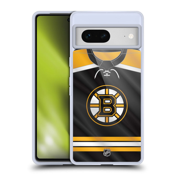 NHL Boston Bruins Jersey Soft Gel Case for Google Pixel 7