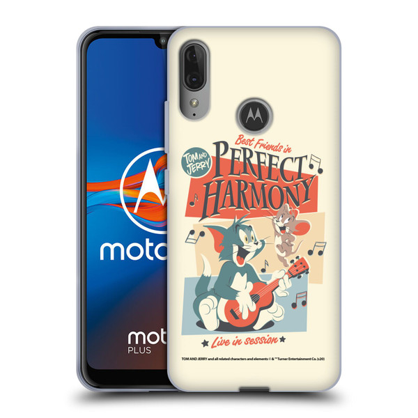 Tom and Jerry Retro Perfect Harmony Soft Gel Case for Motorola Moto E6 Plus