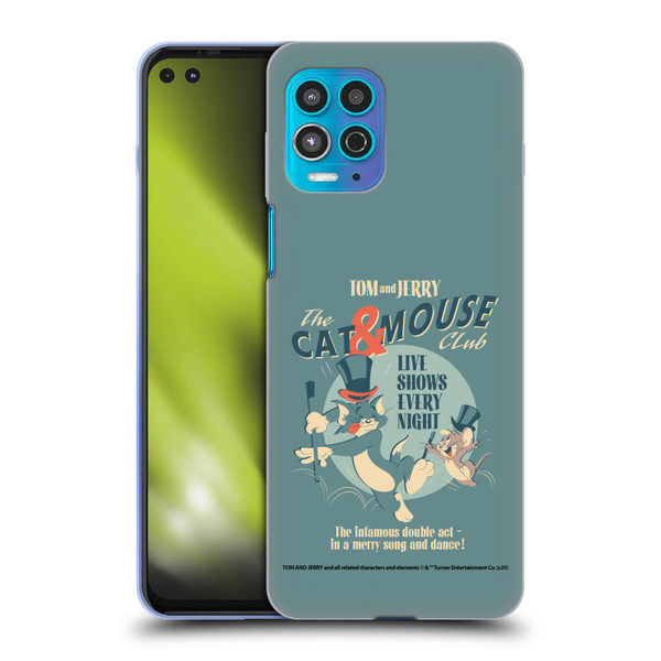 Tom and Jerry Retro Cat & Mouse Club Soft Gel Case for Motorola Moto G100