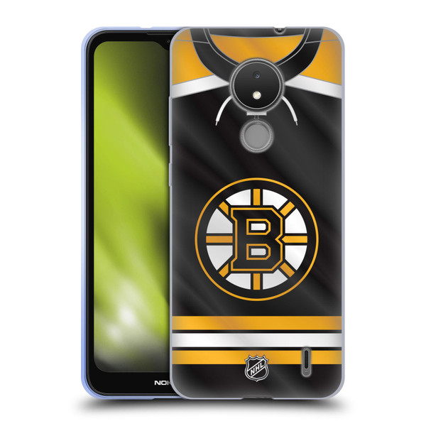 NHL Boston Bruins Jersey Soft Gel Case for Nokia C21