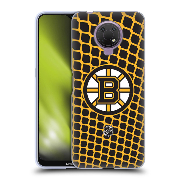 NHL Boston Bruins Net Pattern Soft Gel Case for Nokia G10