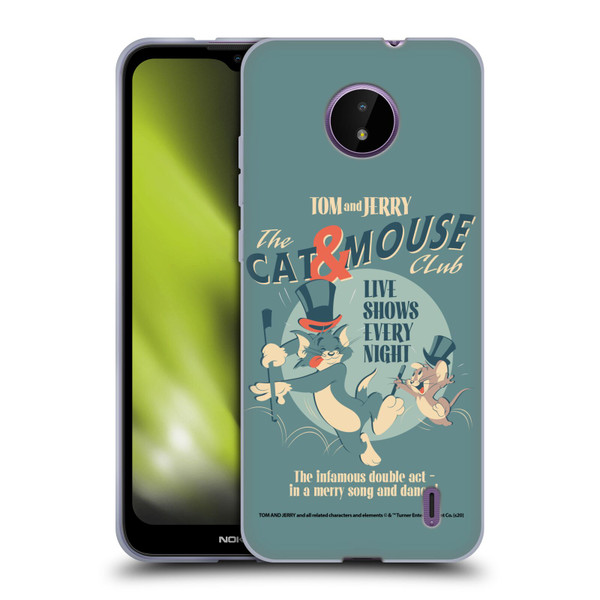 Tom and Jerry Retro Cat & Mouse Club Soft Gel Case for Nokia C10 / C20