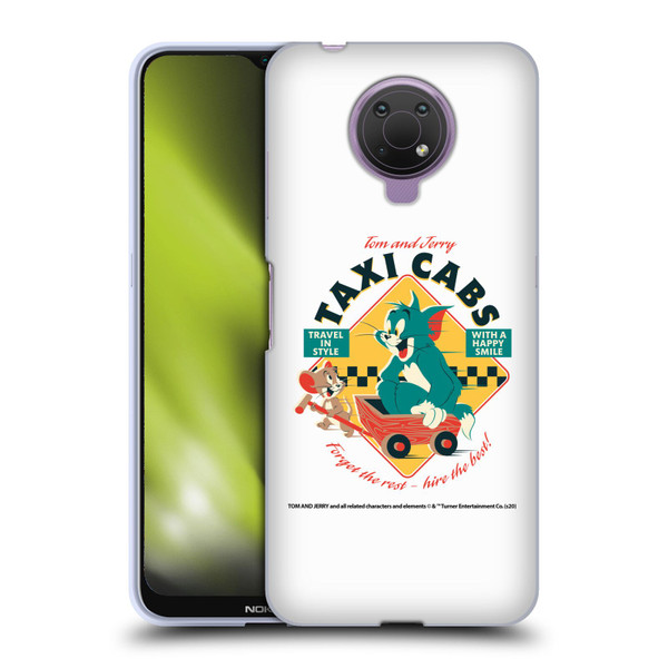 Tom and Jerry Retro Taxi Cabs Soft Gel Case for Nokia G10