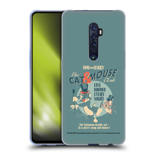 Tom and Jerry Retro Cat & Mouse Club Soft Gel Case for OPPO Reno 2
