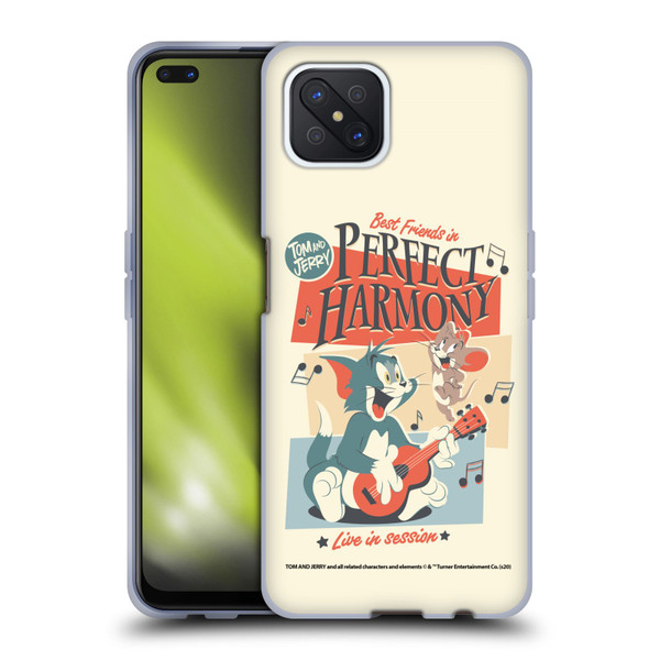 Tom and Jerry Retro Perfect Harmony Soft Gel Case for OPPO Reno4 Z 5G