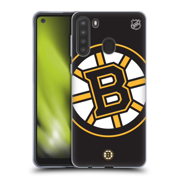 NHL Boston Bruins Oversized Soft Gel Case for Samsung Galaxy A21 (2020)