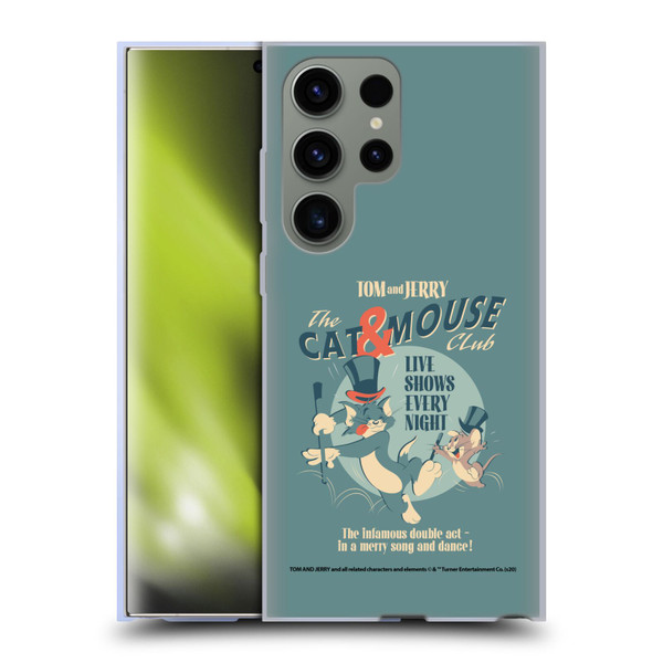 Tom and Jerry Retro Cat & Mouse Club Soft Gel Case for Samsung Galaxy S23 Ultra 5G