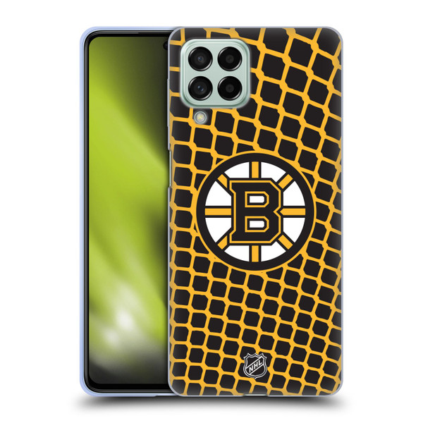 NHL Boston Bruins Net Pattern Soft Gel Case for Samsung Galaxy M53 (2022)