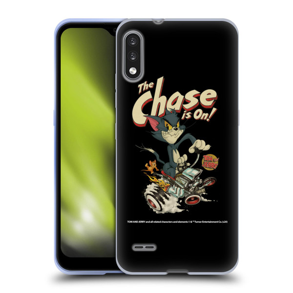 Tom and Jerry Typography Art The Chase Is On Soft Gel Case for LG K22
