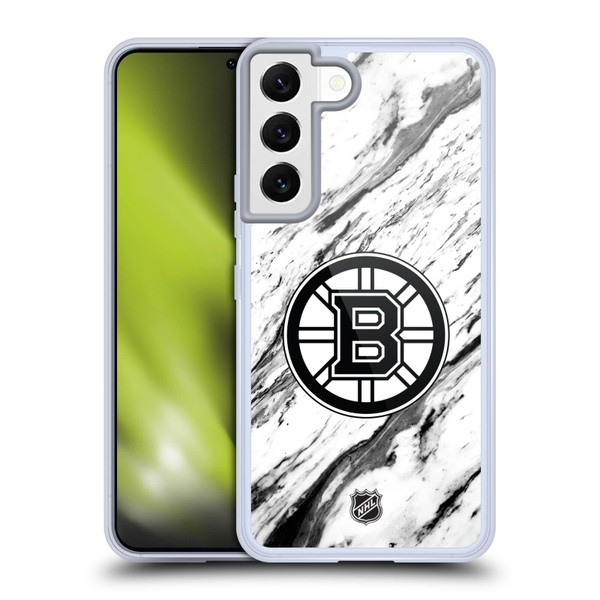 NHL Boston Bruins Marble Soft Gel Case for Samsung Galaxy S22 5G & MagSafe