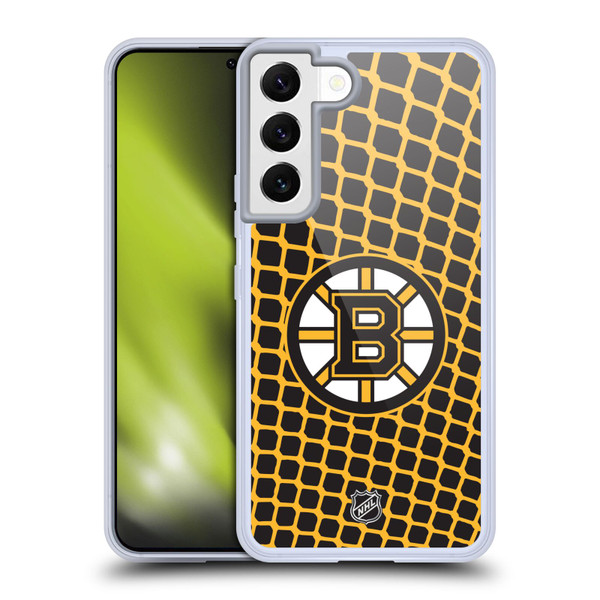 NHL Boston Bruins Net Pattern Soft Gel Case for Samsung Galaxy S22 5G & MagSafe