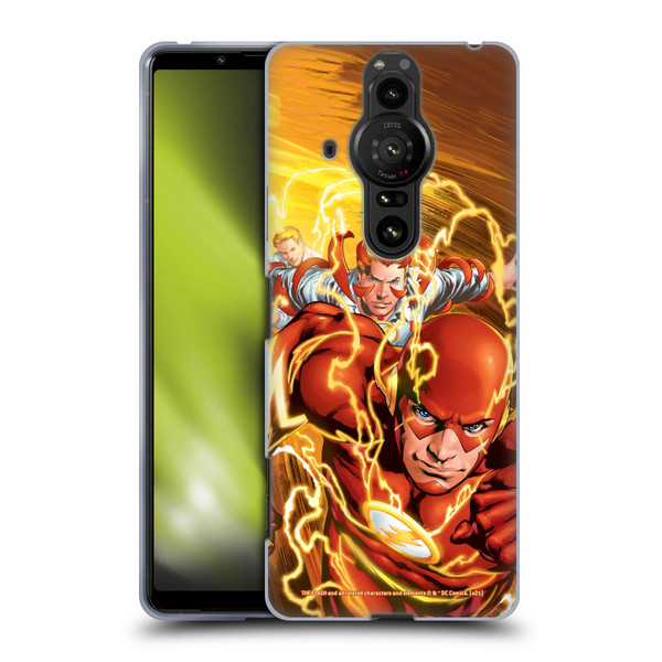The Flash DC Comics Comic Book Covers New 52 Vol 4 #1 Soft Gel Case for Sony Xperia Pro-I