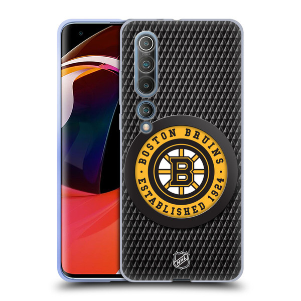 NHL Boston Bruins Puck Texture Soft Gel Case for Xiaomi Mi 10 5G / Mi 10 Pro 5G