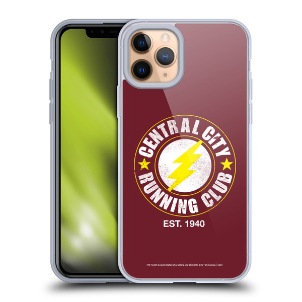 The Flash DC Comics Fast Fashion Running Club Soft Gel Case for Apple iPhone 11 Pro