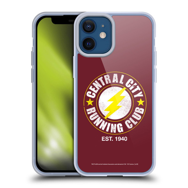 The Flash DC Comics Fast Fashion Running Club Soft Gel Case for Apple iPhone 12 Mini