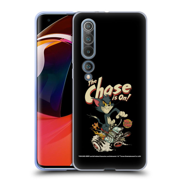 Tom and Jerry Typography Art The Chase Is On Soft Gel Case for Xiaomi Mi 10 5G / Mi 10 Pro 5G