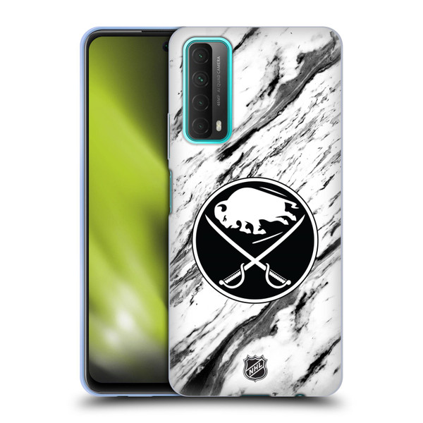 NHL Buffalo Sabres Marble Soft Gel Case for Huawei P Smart (2021)