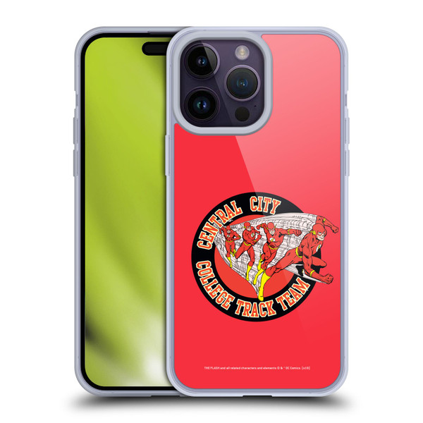 The Flash DC Comics Fast Fashion Central City Soft Gel Case for Apple iPhone 14 Pro Max