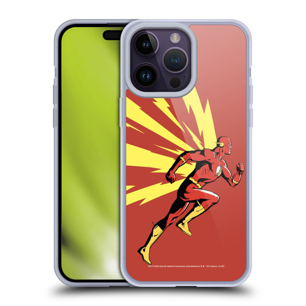 The Flash DC Comics Fast Fashion Running Soft Gel Case for Apple iPhone 14 Pro Max