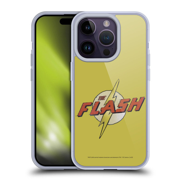 The Flash DC Comics Fast Fashion Logo Soft Gel Case for Apple iPhone 14 Pro