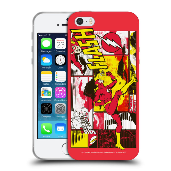 The Flash DC Comics Fast Fashion Pop Art Soft Gel Case for Apple iPhone 5 / 5s / iPhone SE 2016