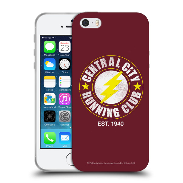 The Flash DC Comics Fast Fashion Running Club Soft Gel Case for Apple iPhone 5 / 5s / iPhone SE 2016