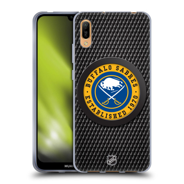 NHL Buffalo Sabres Puck Texture Soft Gel Case for Huawei Y6 Pro (2019)