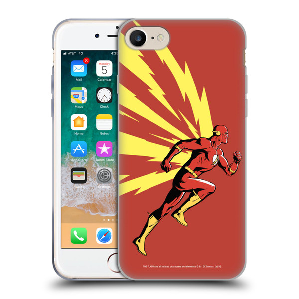 The Flash DC Comics Fast Fashion Running Soft Gel Case for Apple iPhone 7 / 8 / SE 2020 & 2022