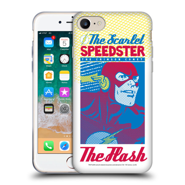 The Flash DC Comics Fast Fashion Scarlet Speedster Soft Gel Case for Apple iPhone 7 / 8 / SE 2020 & 2022