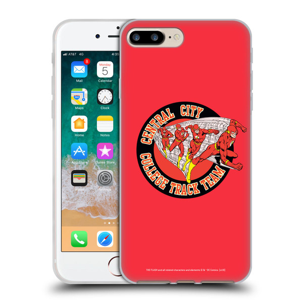 The Flash DC Comics Fast Fashion Central City Soft Gel Case for Apple iPhone 7 Plus / iPhone 8 Plus