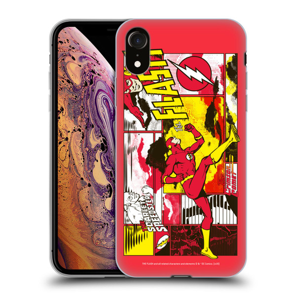 The Flash DC Comics Fast Fashion Pop Art Soft Gel Case for Apple iPhone XR