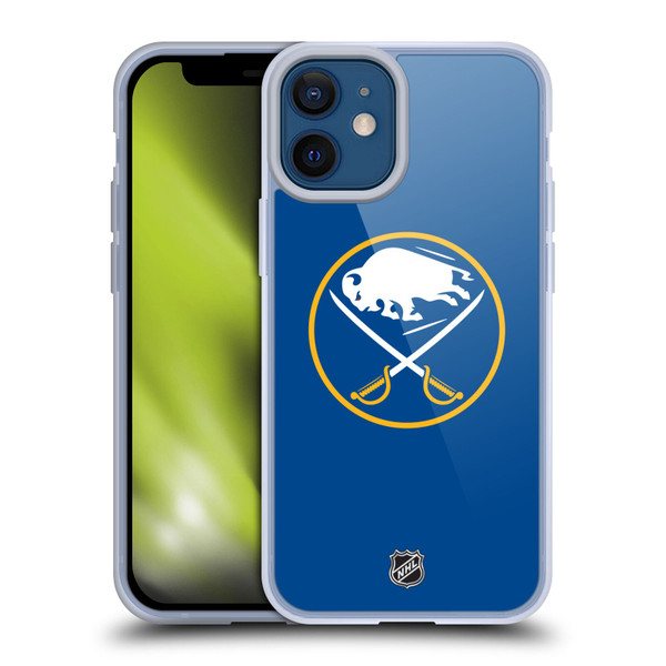 NHL Buffalo Sabres Plain Soft Gel Case for Apple iPhone 12 Mini