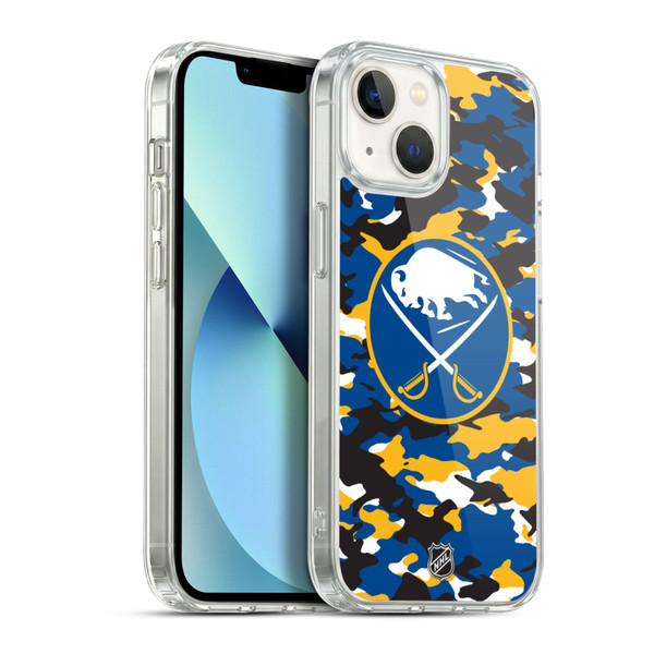 NHL Buffalo Sabres Camouflage Soft Gel Case for Apple iPhone 13
