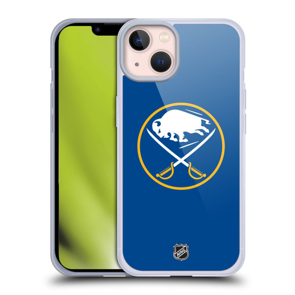 NHL Buffalo Sabres Plain Soft Gel Case for Apple iPhone 13