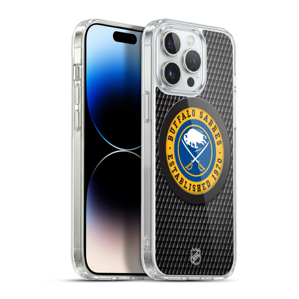 NHL Buffalo Sabres Puck Texture Soft Gel Case for Apple iPhone 13 Pro Max