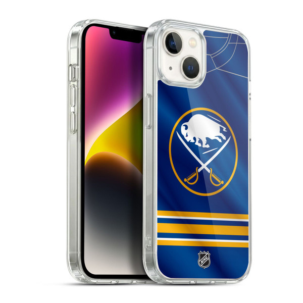NHL Buffalo Sabres Jersey Soft Gel Case for Apple iPhone 14 Plus