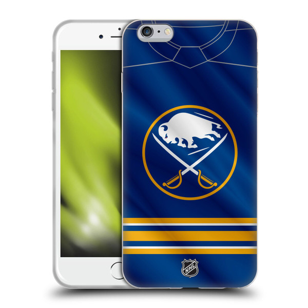 NHL Buffalo Sabres Jersey Soft Gel Case for Apple iPhone 6 Plus / iPhone 6s Plus