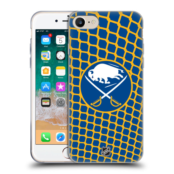 NHL Buffalo Sabres Net Pattern Soft Gel Case for Apple iPhone 7 / 8 / SE 2020 & 2022
