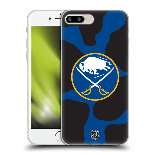 NHL Buffalo Sabres Cow Pattern Soft Gel Case for Apple iPhone 7 Plus / iPhone 8 Plus