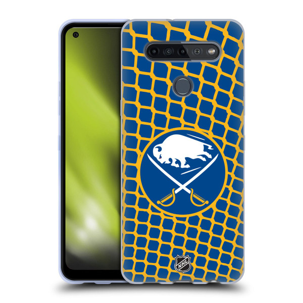 NHL Buffalo Sabres Net Pattern Soft Gel Case for LG K51S