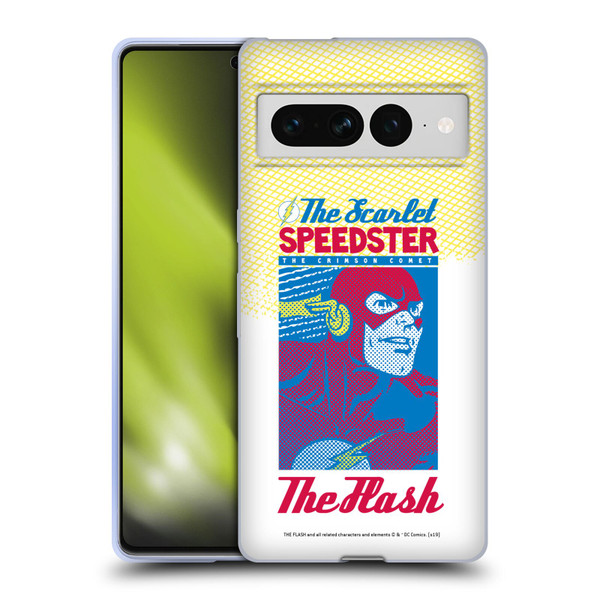 The Flash DC Comics Fast Fashion Scarlet Speedster Soft Gel Case for Google Pixel 7 Pro