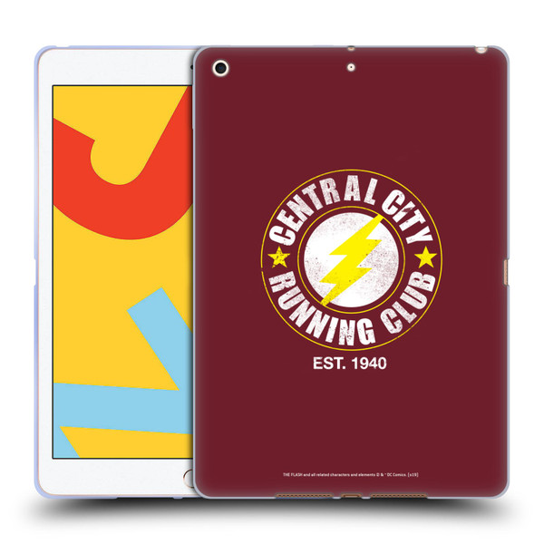 The Flash DC Comics Fast Fashion Running Club Soft Gel Case for Apple iPad 10.2 2019/2020/2021